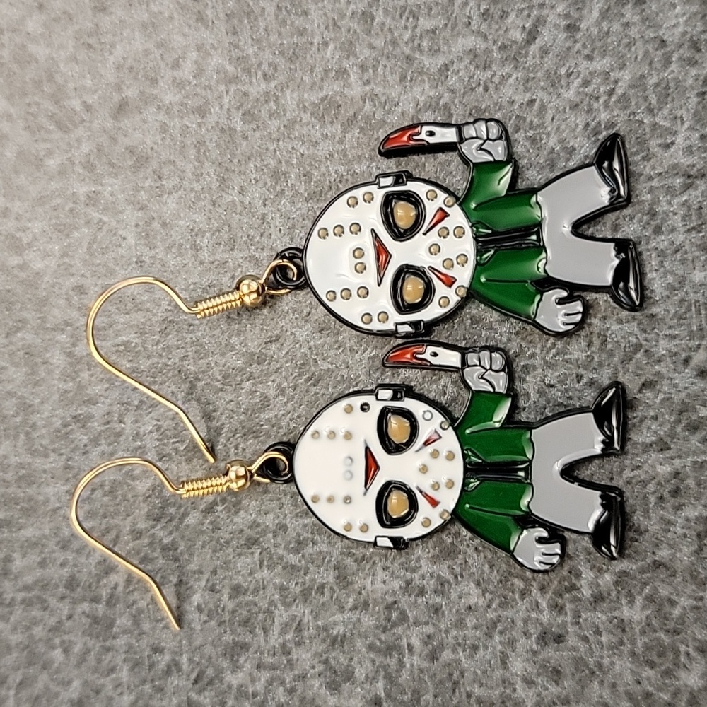 Jason Vorhees Halloween Dangle Earrings